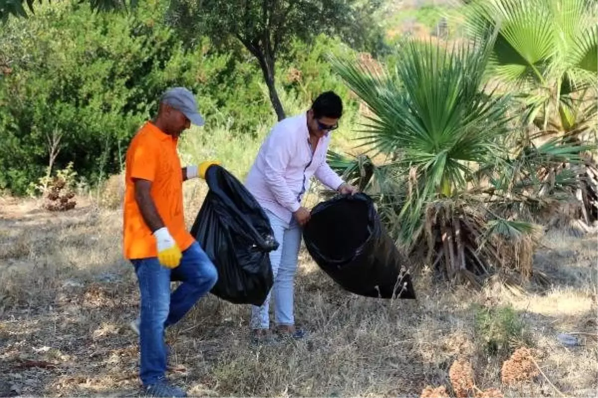 Hükümlülerden Bodrum sahillerinde temizlik