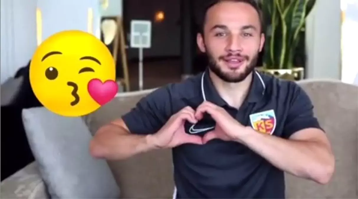 Kayserisporlu futbolcular emojileri gerçek hayata uyarladı