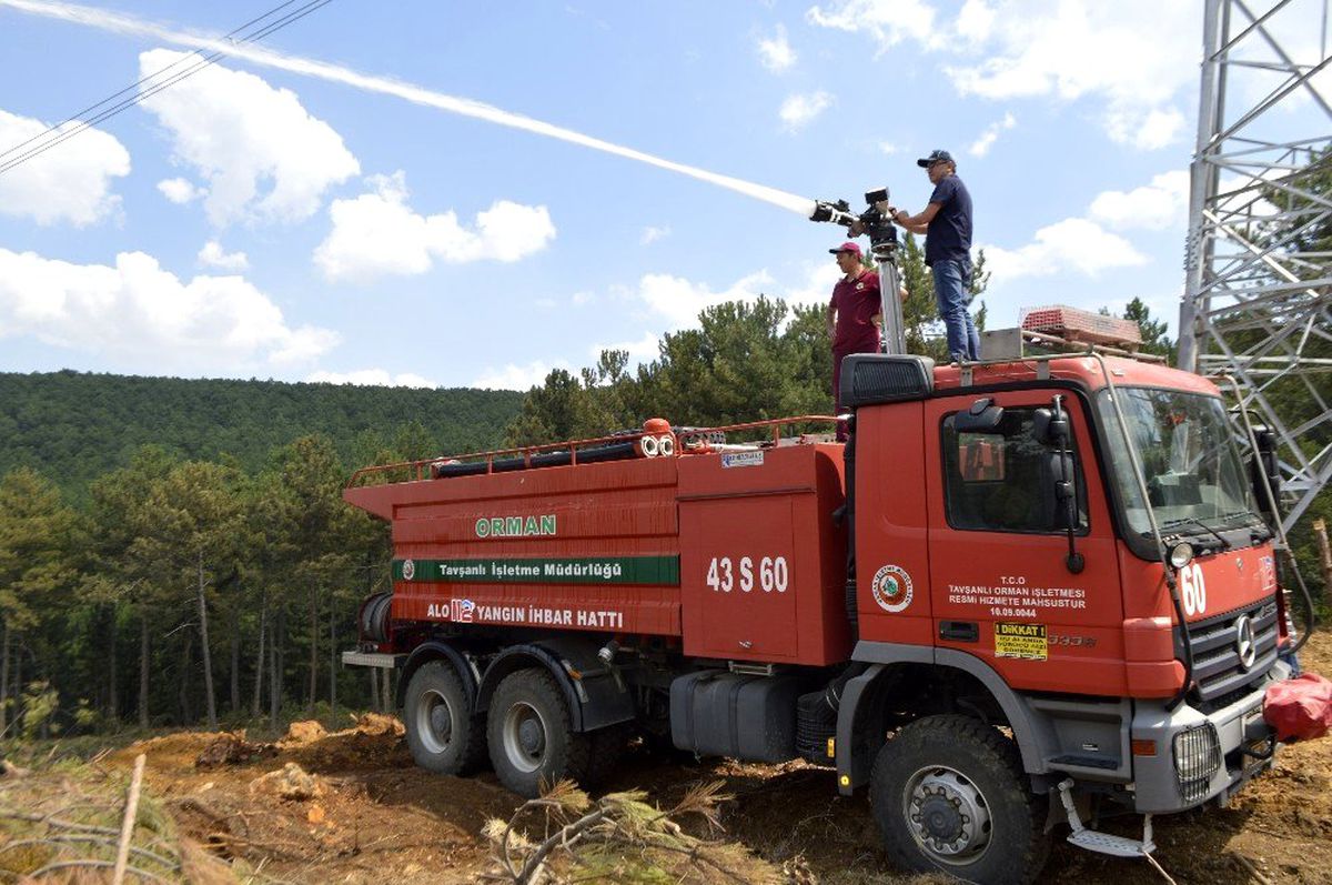 Ormanlık alandaki yangın korkuttu