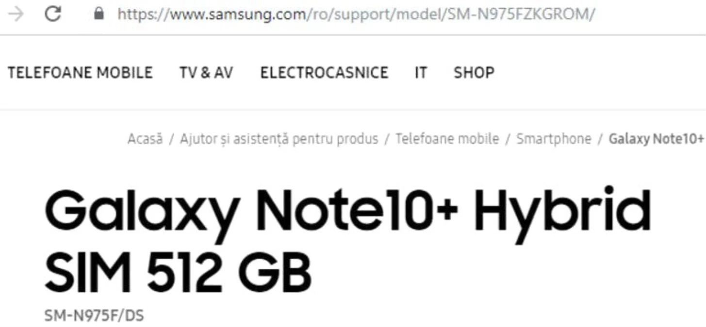 Samsung Galaxy Note 10 Plus Yanlışlıkla Ortaya Çıktı
