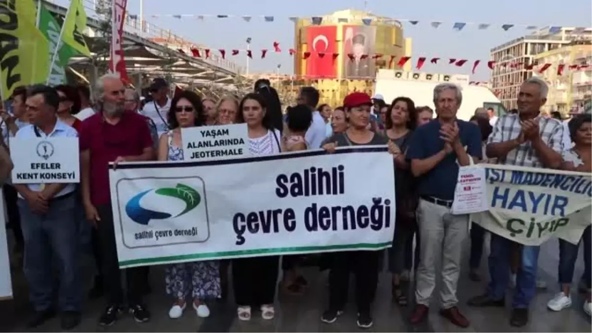 Aydın\'da "jeotermal santral" protestosu