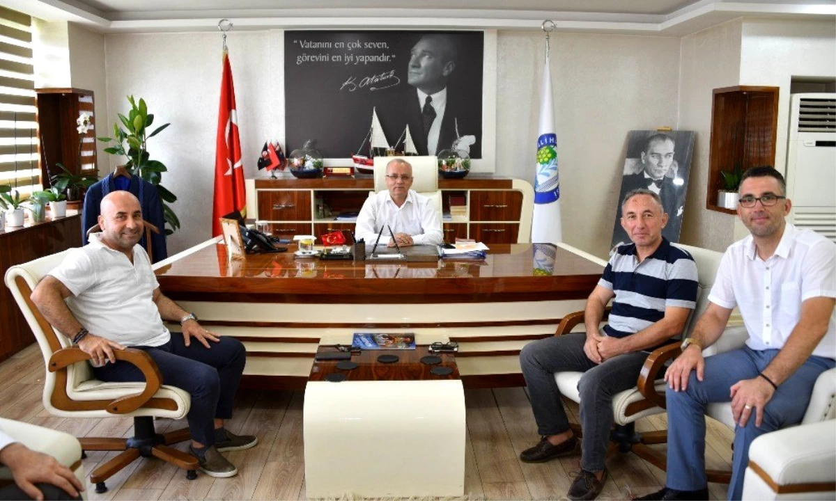 Başkan Kayda, Beşiktaşlı Halim Okta\'yı ağırladı