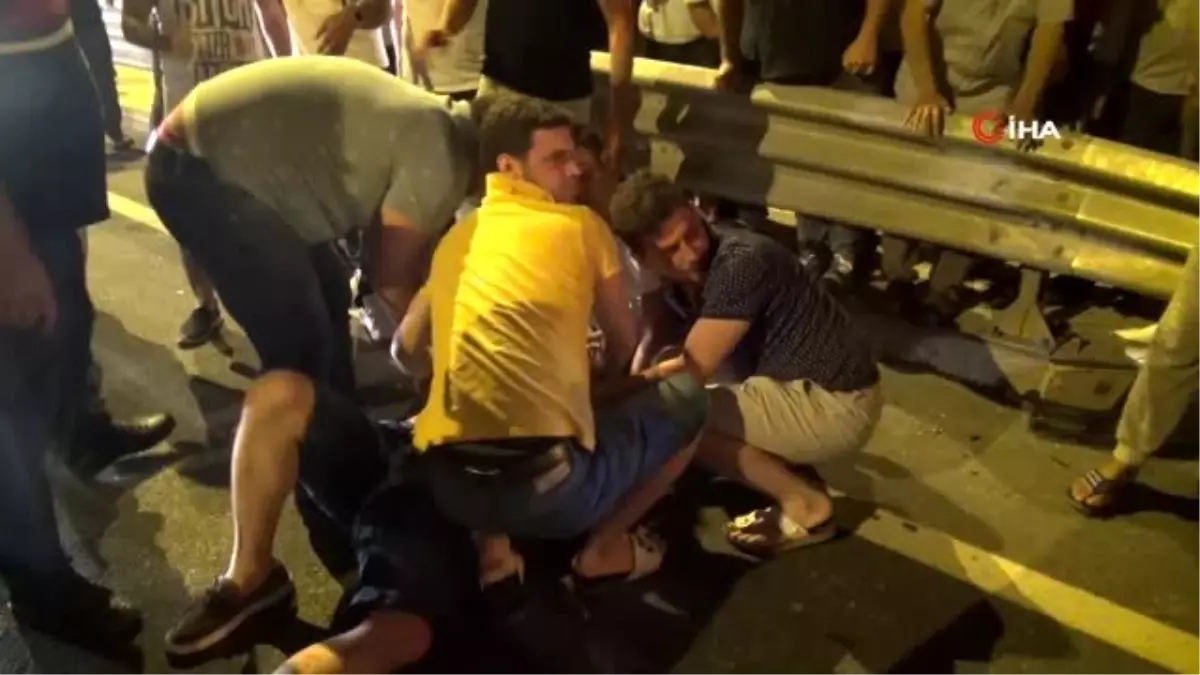 Kocaeli\'de otomobile arkadan çarpan cip takla attı: 1 ölü, 3 yaralı