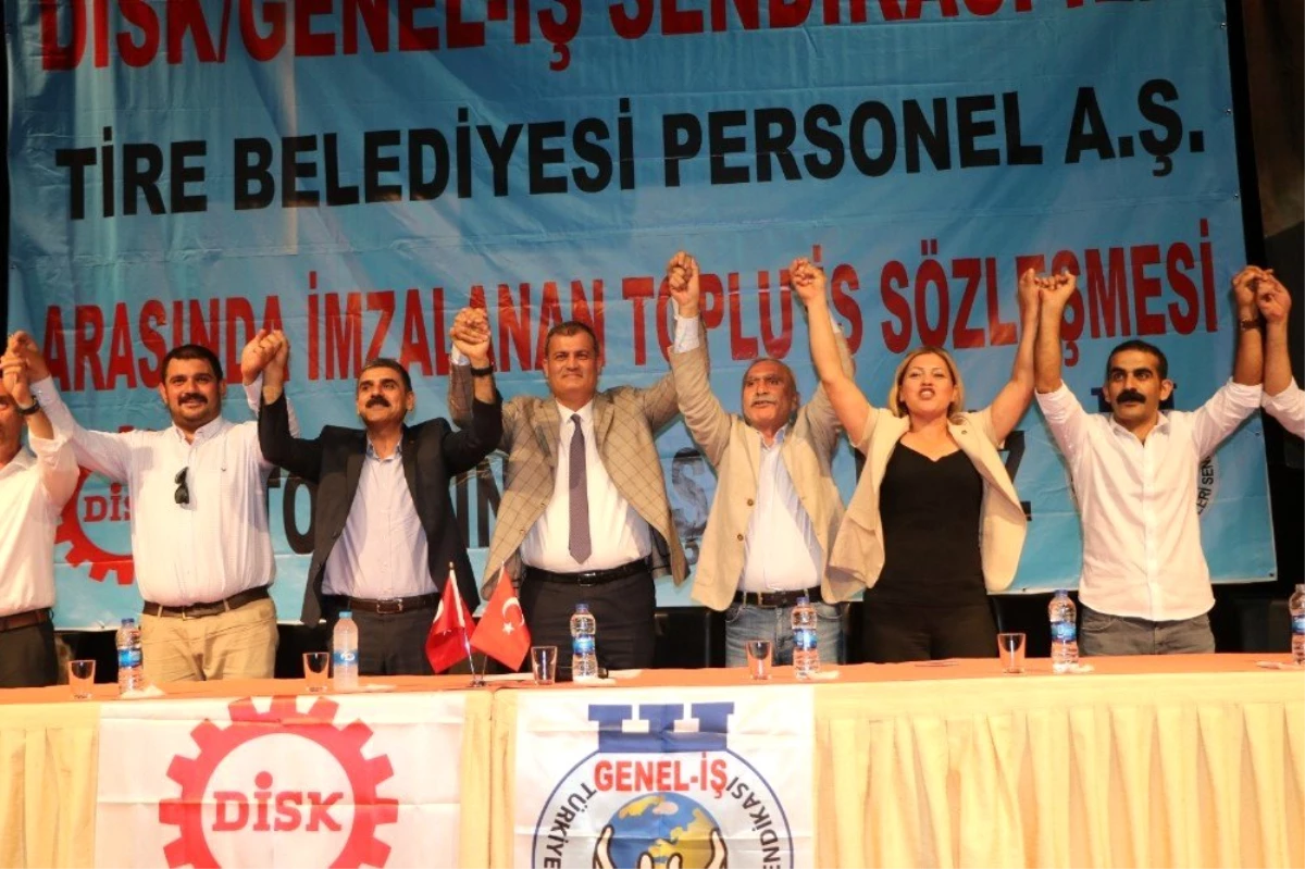 Tire Belediyesinde toplu sözleşme sevinci