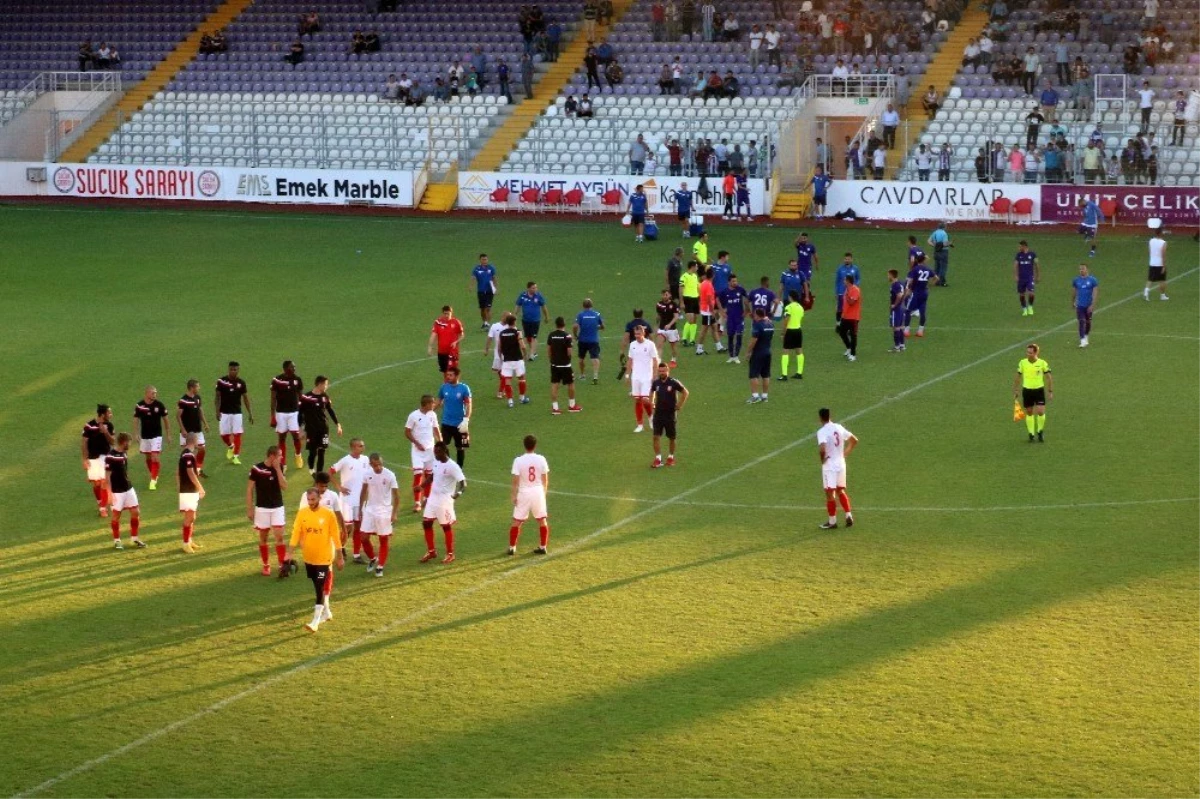 Balıkesirspor - Afjet Afyonspor hazırlık maçında gerginlik