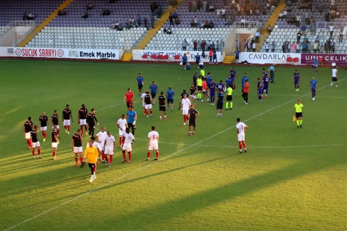 Balıkesirspor - Afjet Afyonspor hazırlık maçında gerginlik