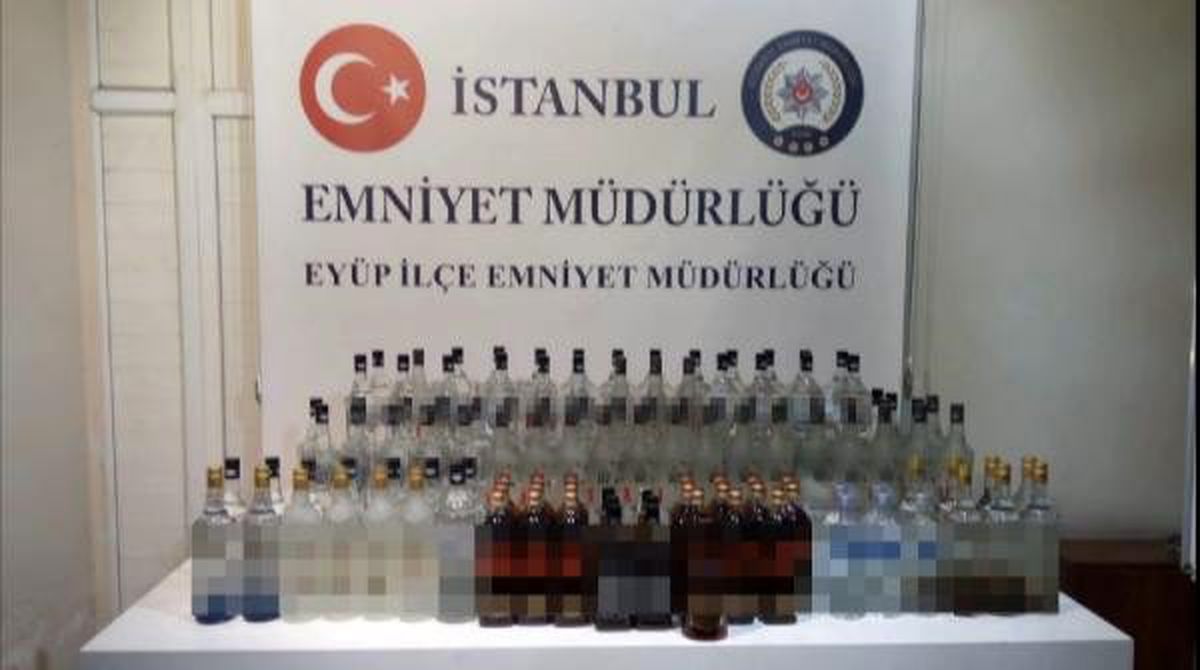 Eyüpsultan\'da kaçak içki operasyonu