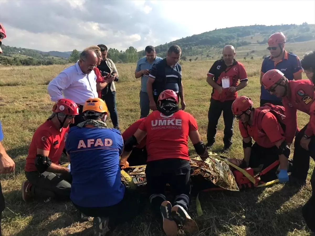 Kanyonda ayağı kırılan kadın için kurtarma çalışması başlatıldı