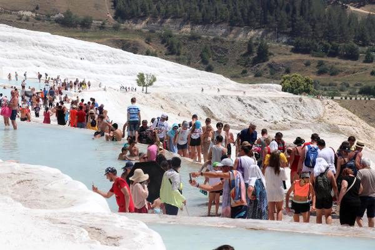 Pamukkale\'de bayram bereketi