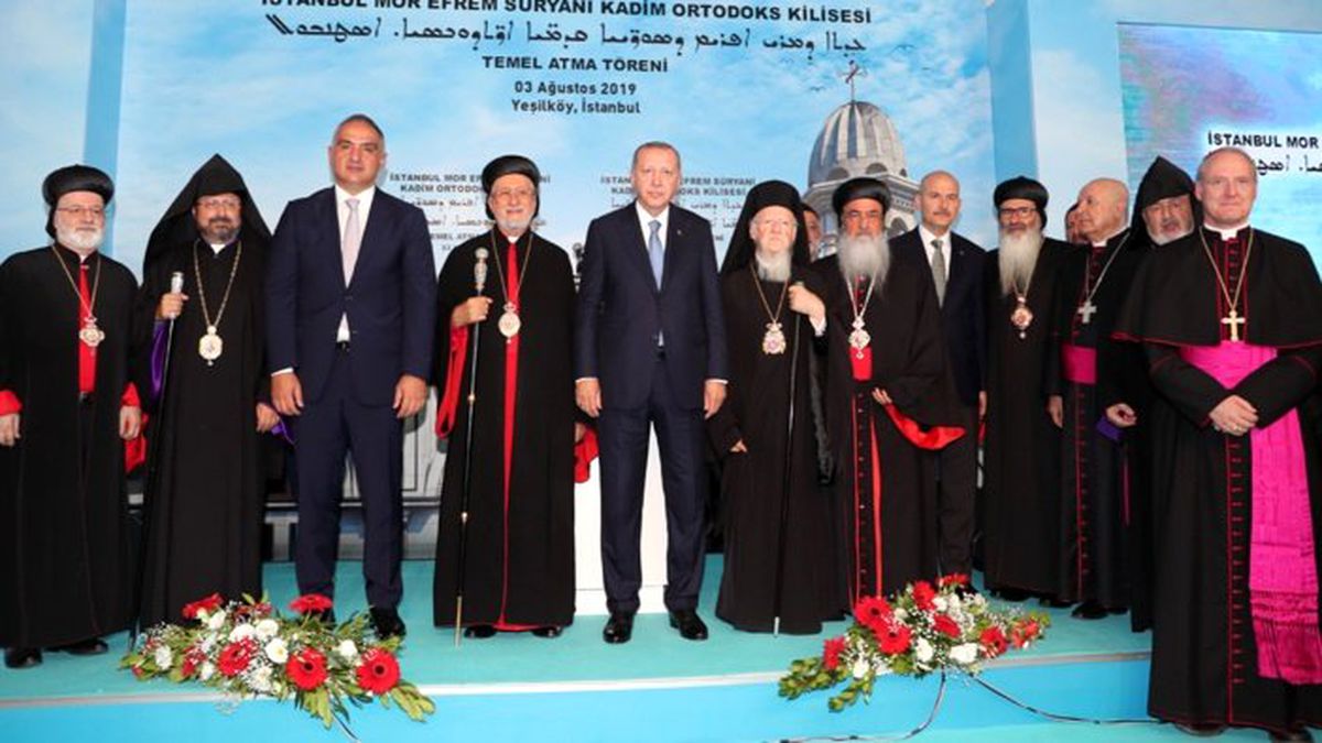 Erdoğan, Süryani Kilisesi\'nin temelini attı