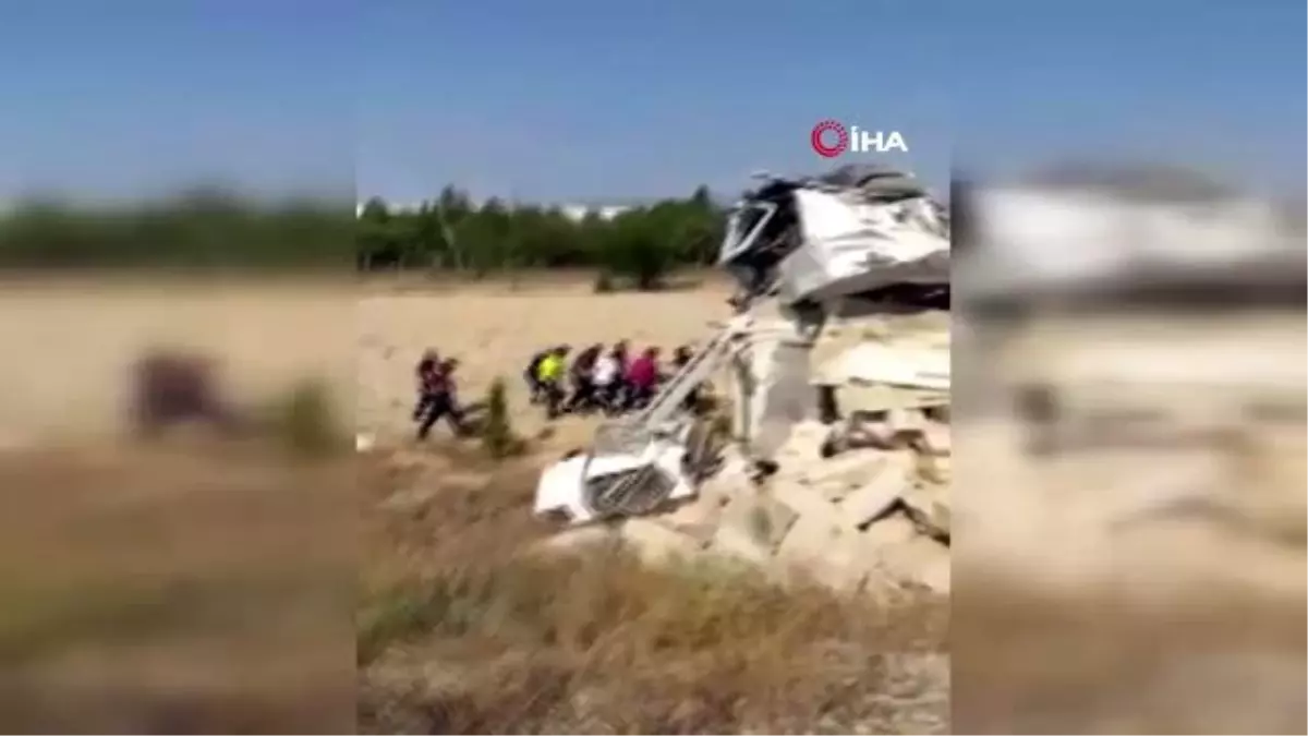 Isparta\'da saman yüklü tırın kupası şaha kalktı: 1 yaralı