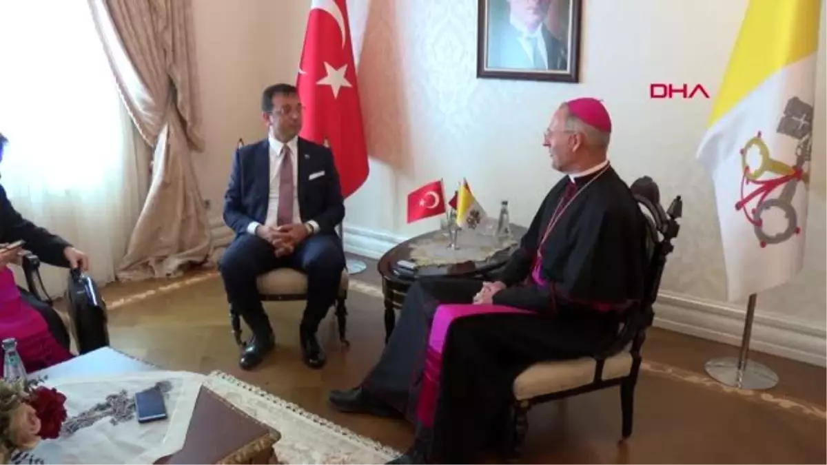 İmamoğlu\'nu ziyaret eden Vatikan Büyükelçisi: İstanbul, Katolikler için önemli bir şehir