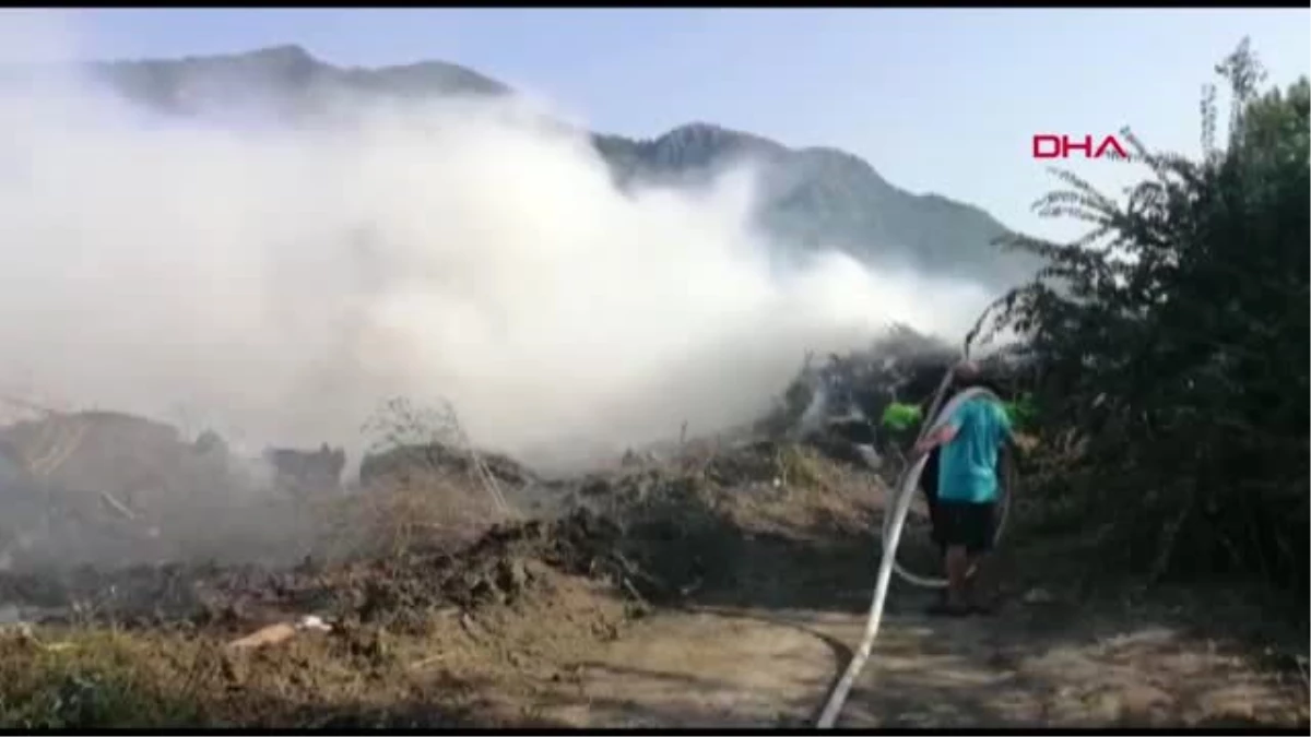 Katı atık sahasında yangın