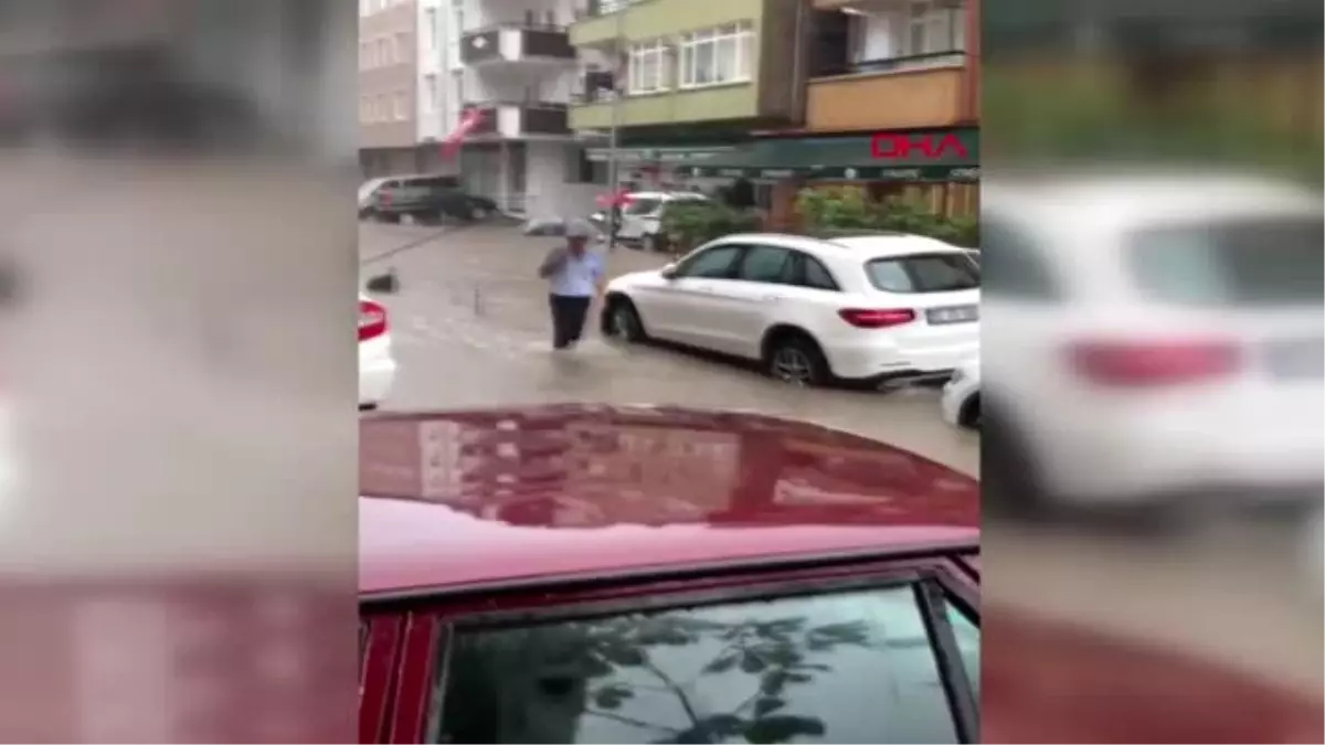 Ordu\'da sağanak; yollar göle döndü, iş yerlerini su bastı