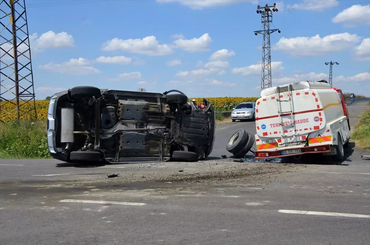 Tekirdağ\'da trafik kazası: 2 yaralı