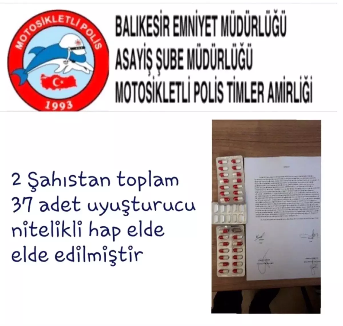 Yunuslar uyuşturucu madde yakaladı