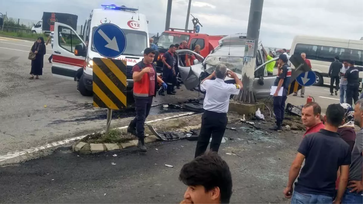 Giresun\'da trafik kazası 3 ölü, 1 yaralı