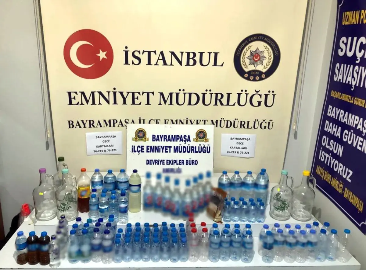 Minibüste sahte alkol imalatı yapan şahıs bekçiler tarafından yakalandı