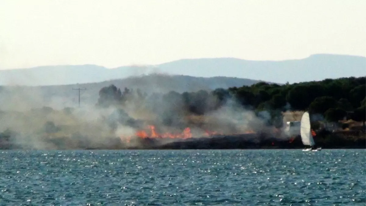 Bilinçsiz mangal yakımı az kalsın ormanı yakıyordu