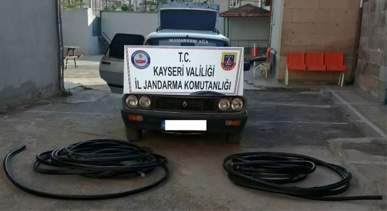 Enerji nakil kablosu çalan bir kişi tutuklandı