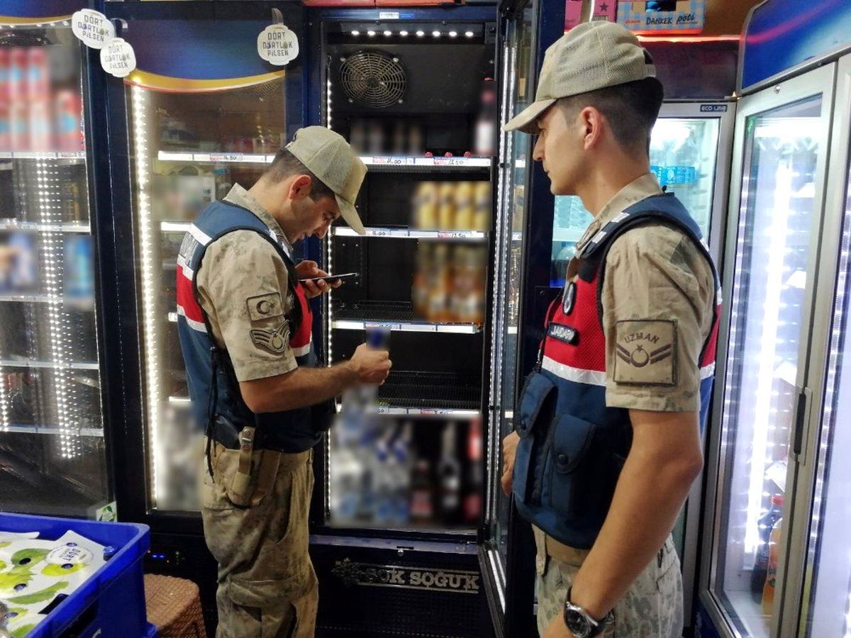 Jandarma ekiplerinden alkol denetimi