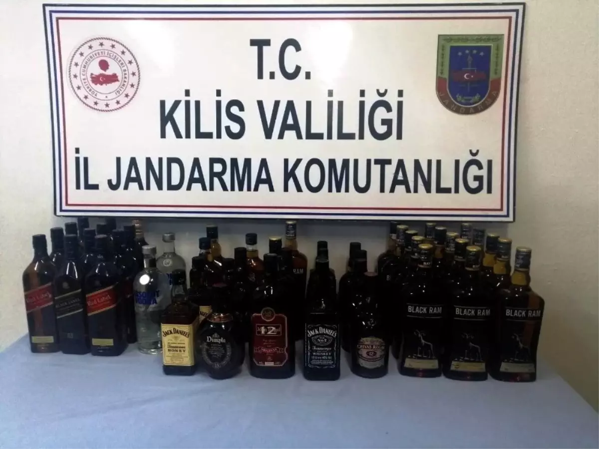 Kilis\'te kaçak içki operasyonu