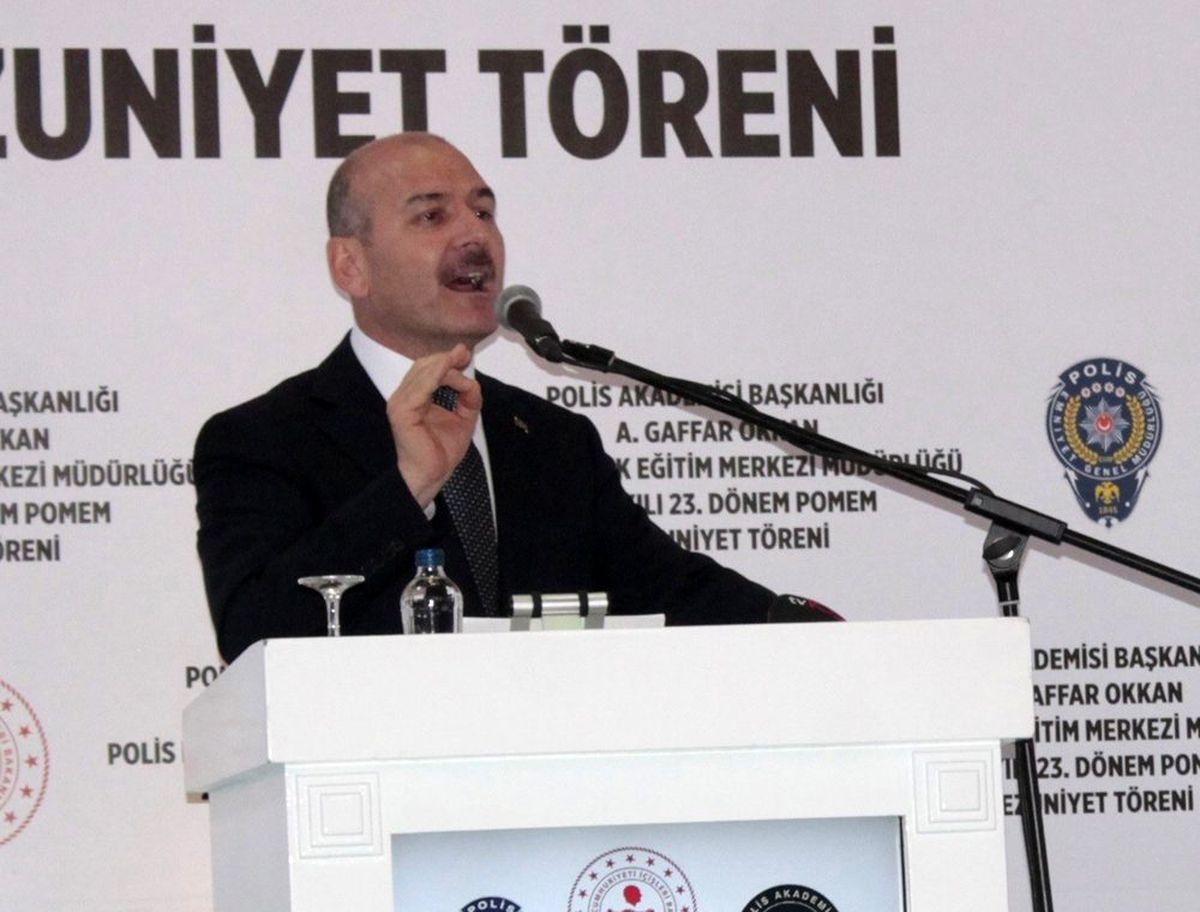 Bakan Soylu, Diyarbakır\'da POMEM mezuniyet törenine katıldı