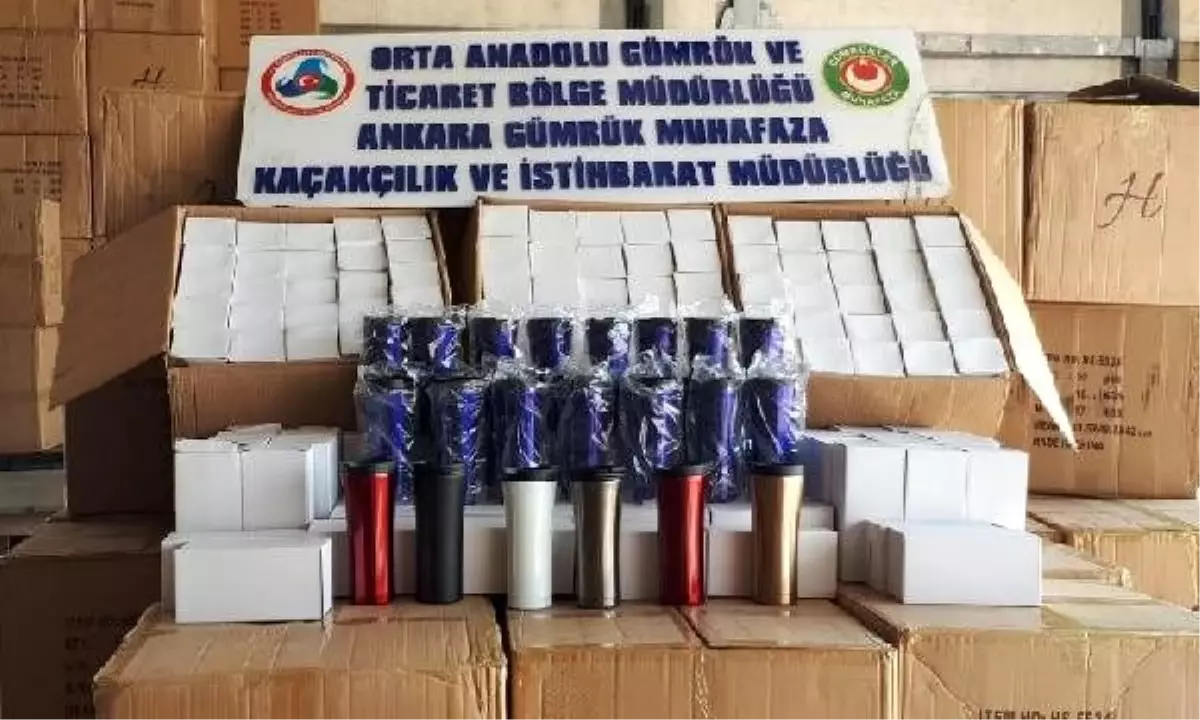 Çankırı\'da 33 bin 400 adet kaçak termos bardak ele geçirildi