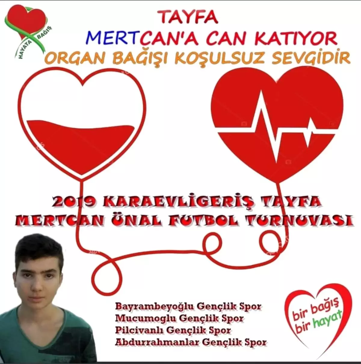 Çaycuma\'da organ bağışına destek için futbol turnuvası düzenleniyor