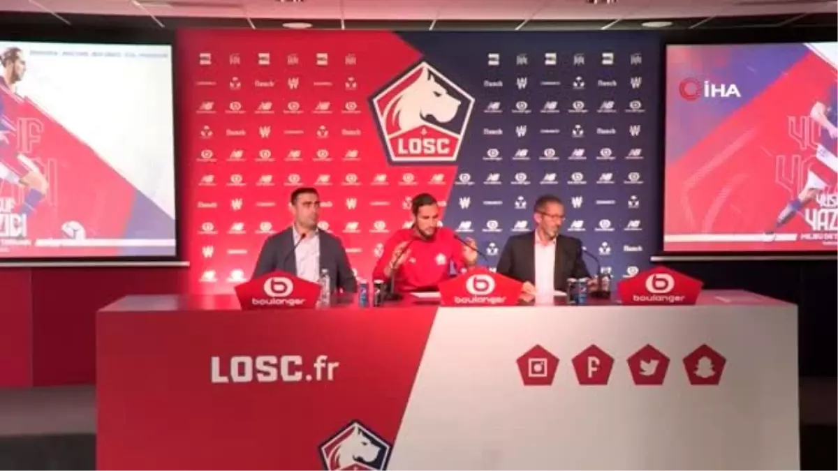 Lille\'nin yeni transferi Yusuf Yazıcı Fransız basına tanıtıldı