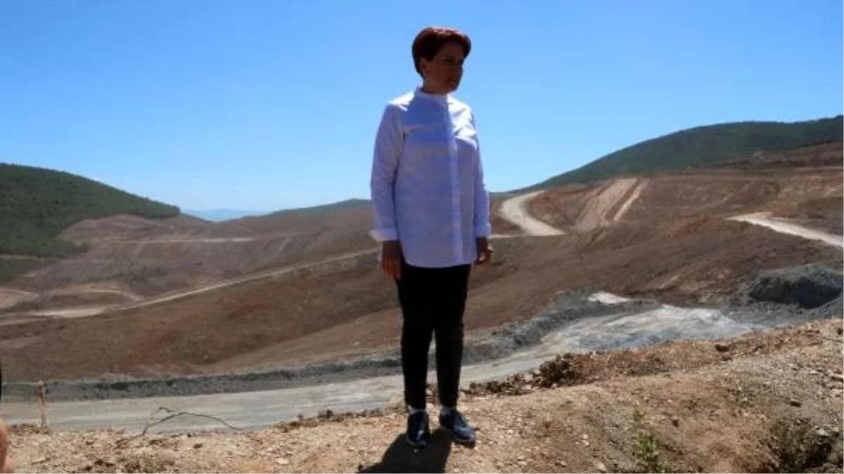 Akşener, Çanakkale\'de maden sahasında incelemede bulundu