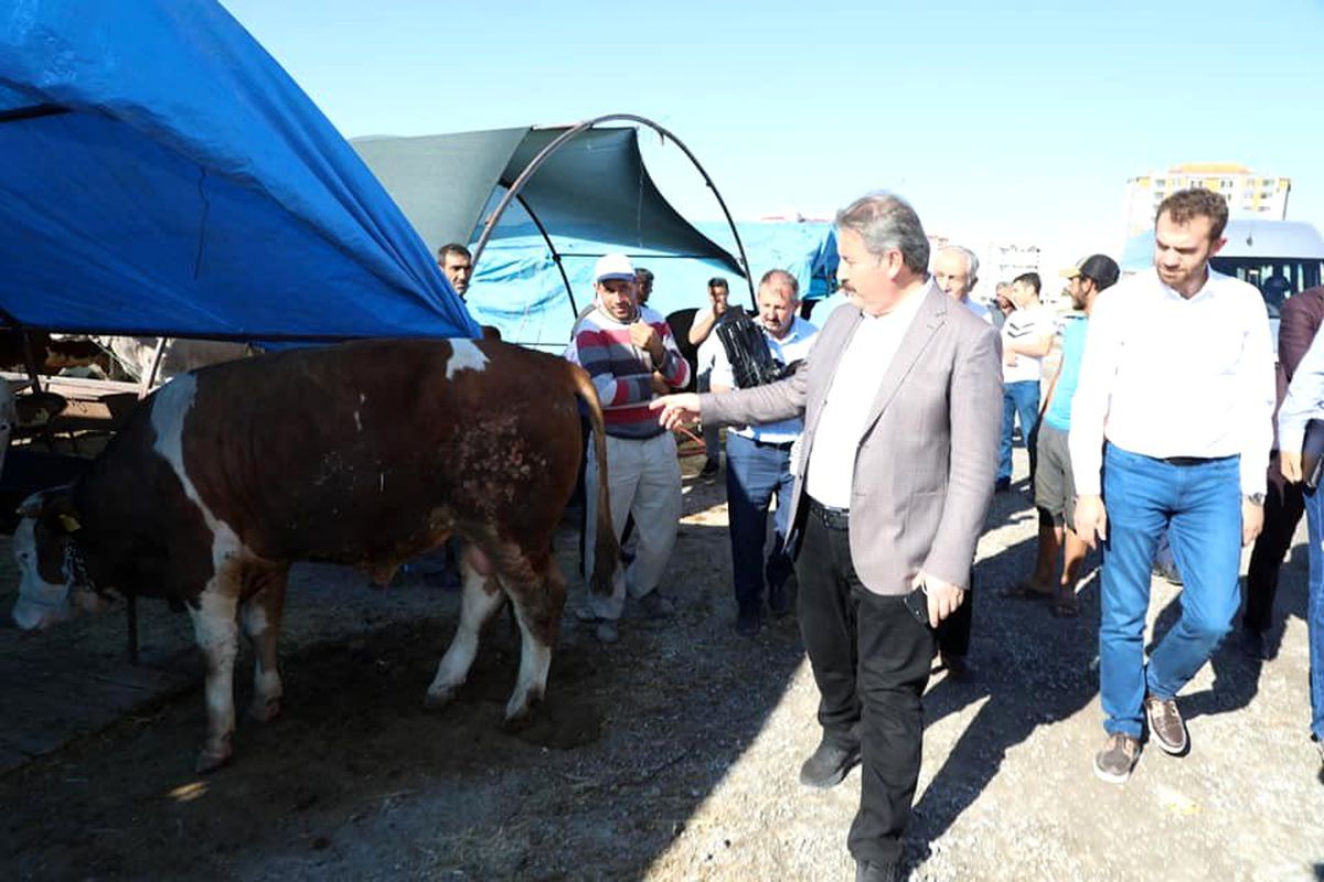 Başkan Palancıoğlu Kurban Pazarı\'nda