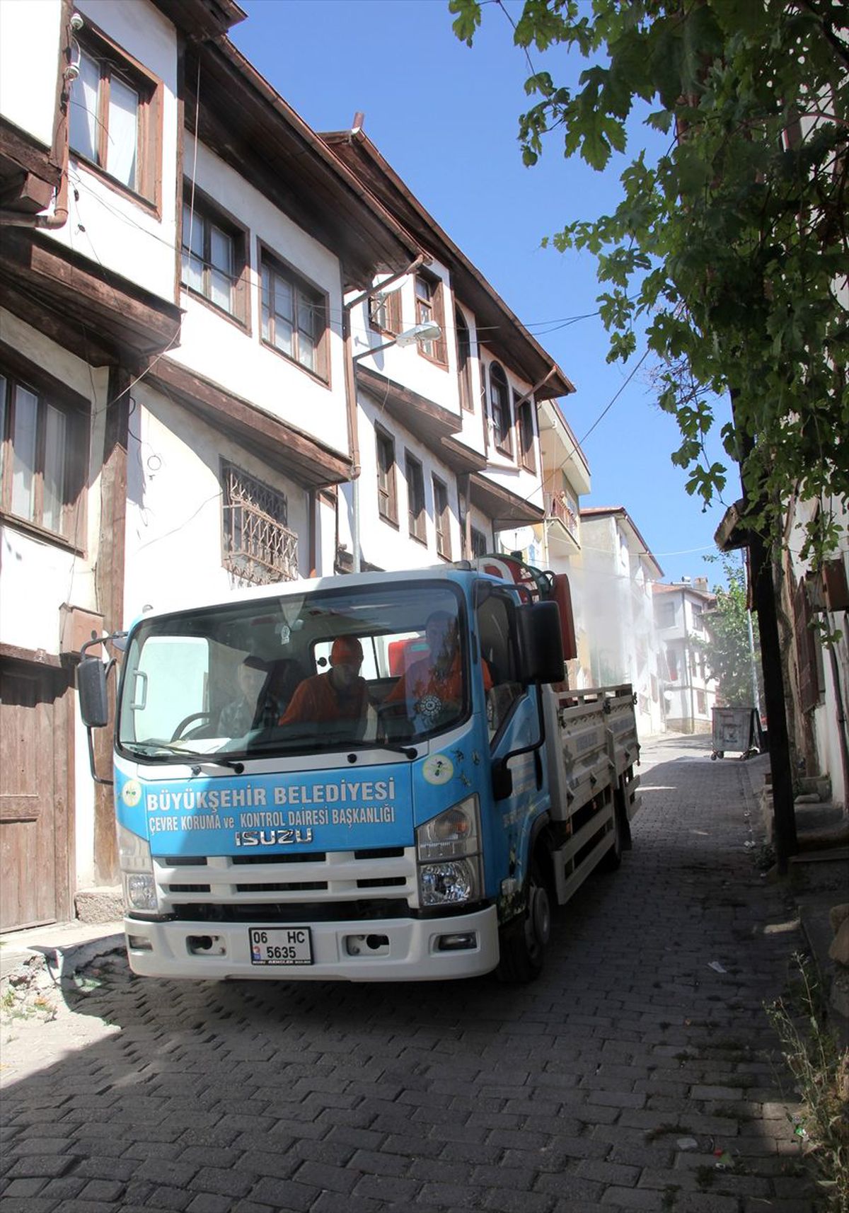 Beypazarı\'nda ilaçlama çalışmaları