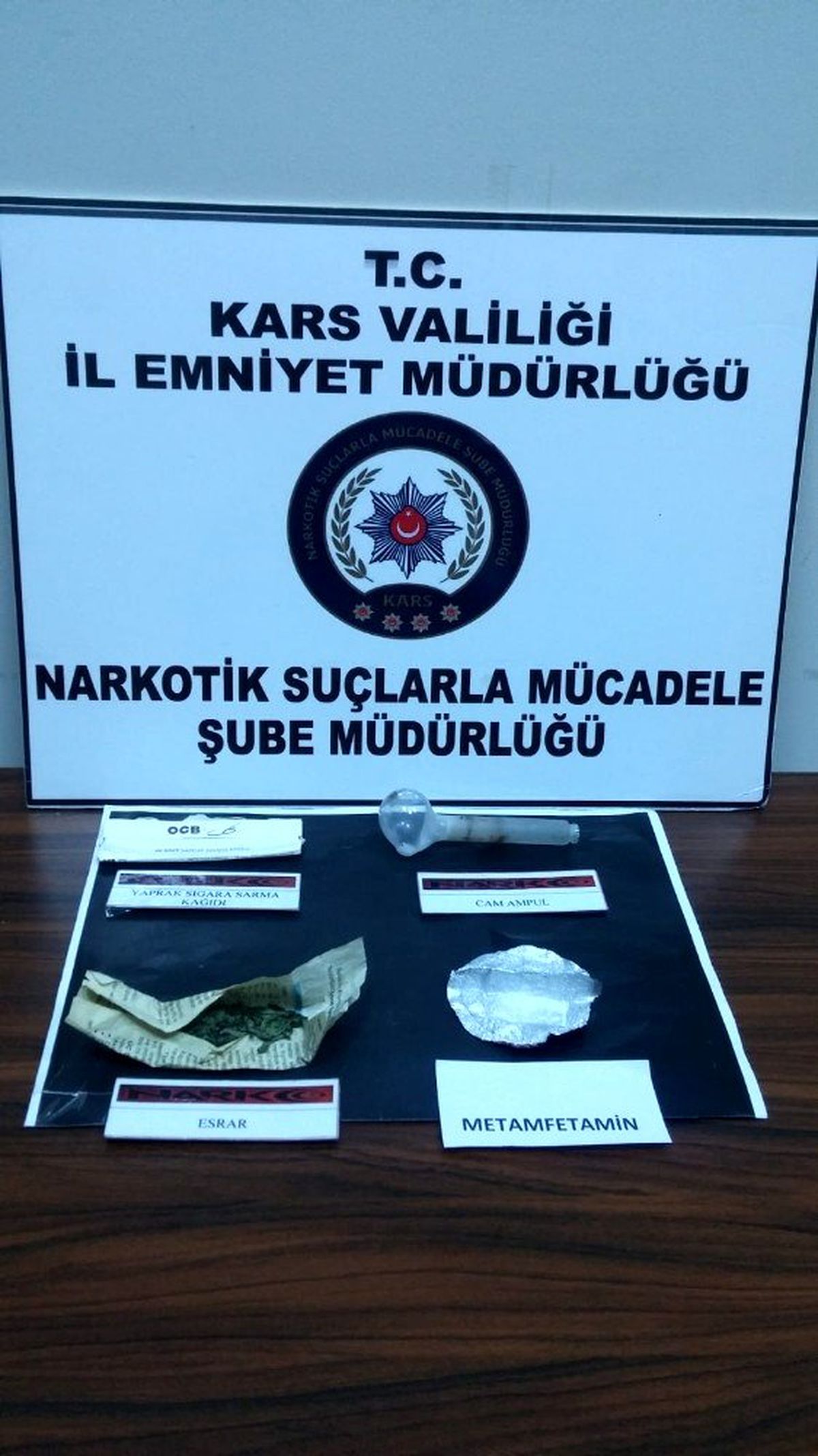 Kars\'ta uyuşturucu ele geçirildi