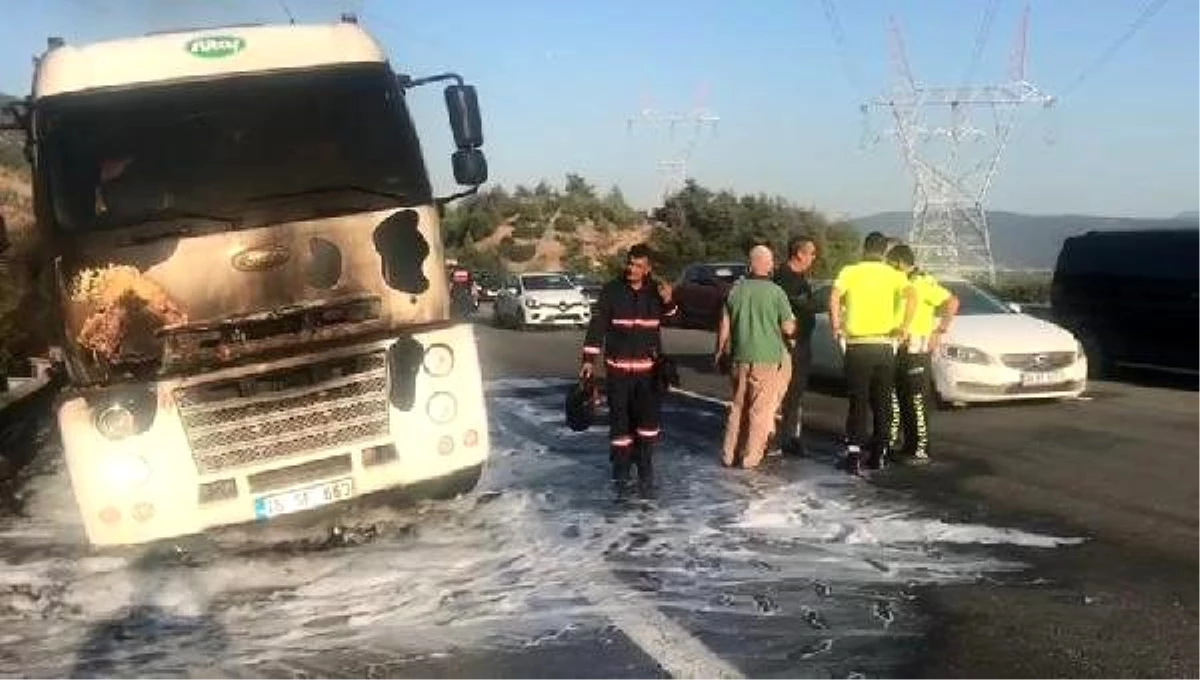 Kaza yapan tankerde çıkan yangın ormana sıçradı