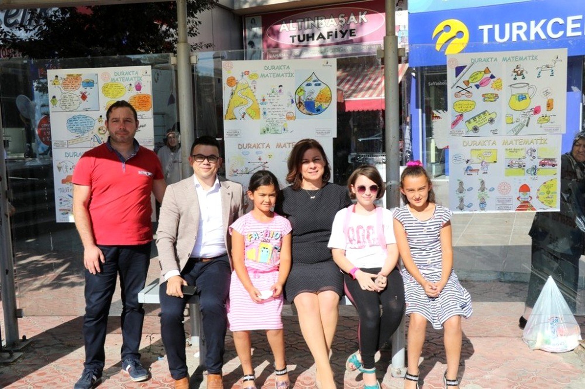Safranbolu\'da matematik artık otobüs duraklarında öğrenilecek