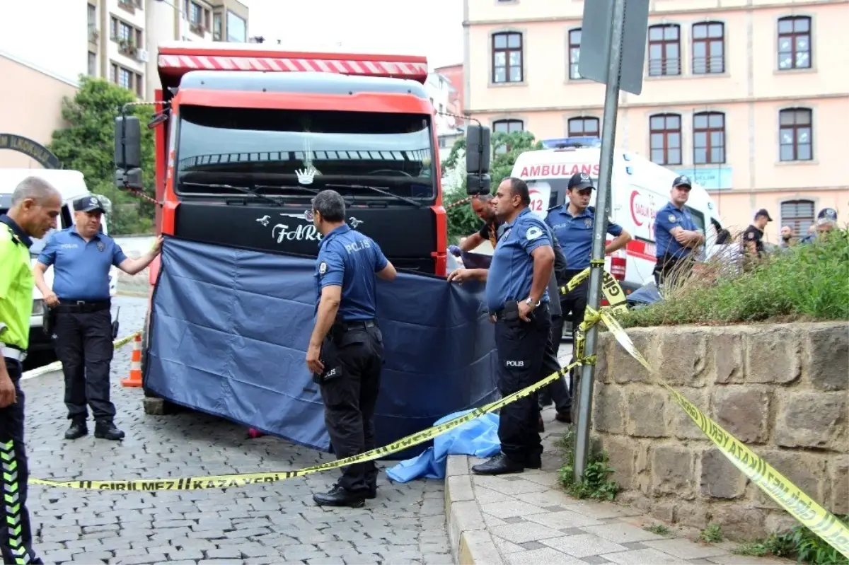 Trabzon şehir merkezinde hafriyat kamyonu dehşeti