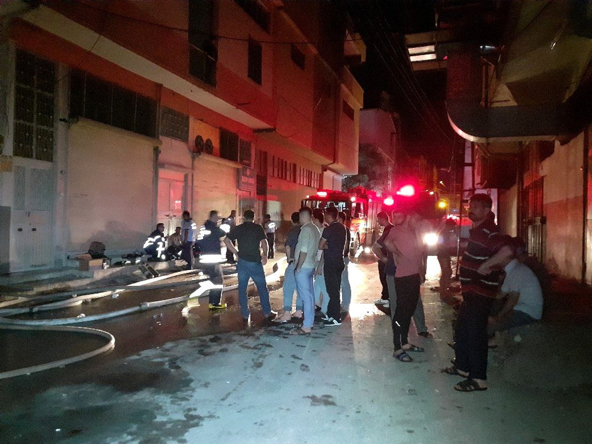 Triko atölyesinde çıkan yangın korkuttu