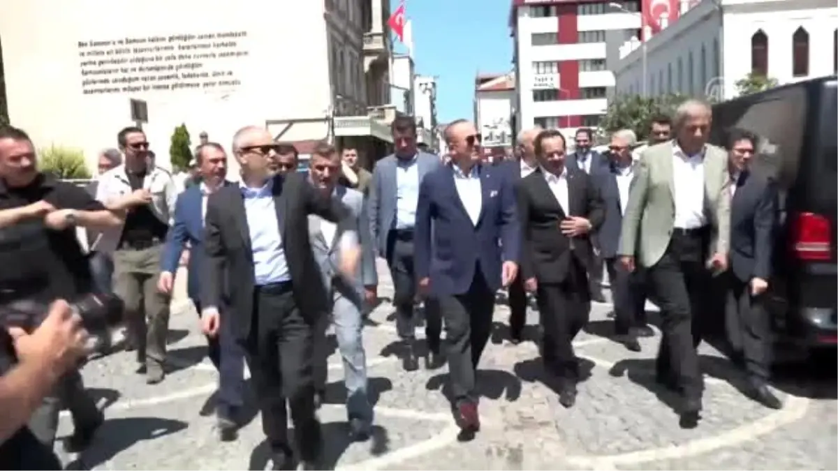 Dışişleri Bakanı Çavuşoğlu ve beraberindeki büyükelçiler Samsun\'da