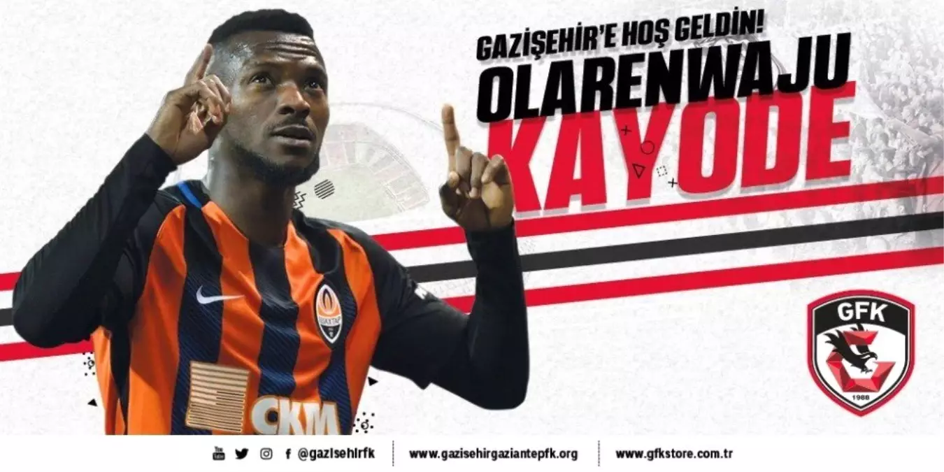 Olarenwaju Kayode Gazişehir Gaziantep\'te