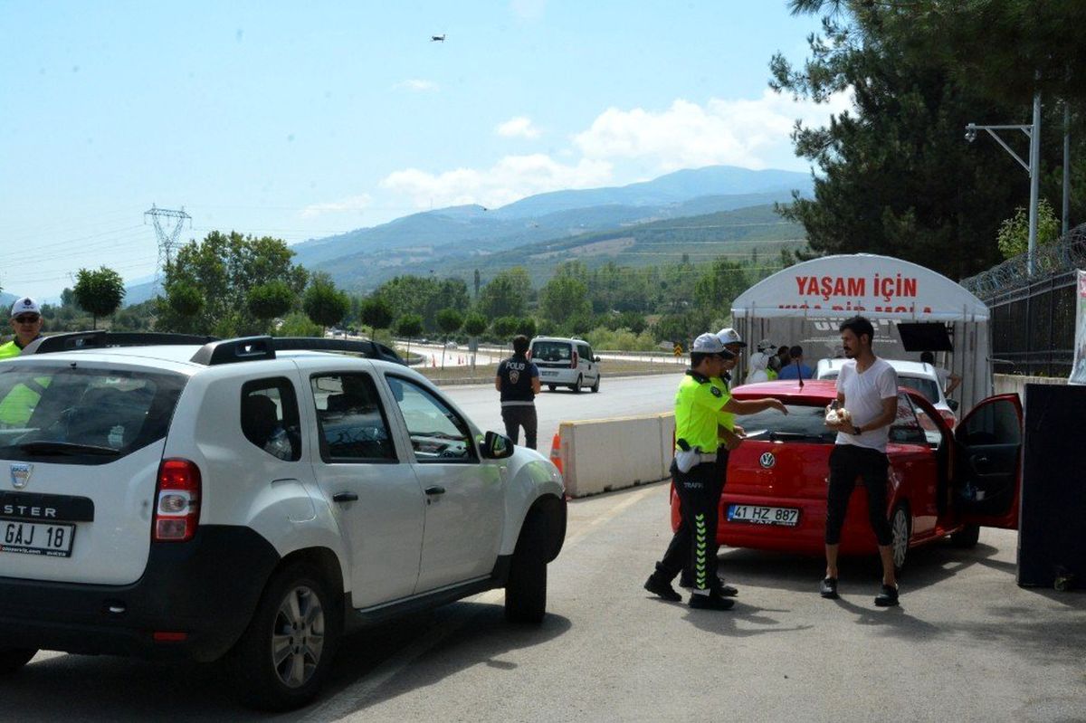 Sürücülere "kısa mola" uygulaması