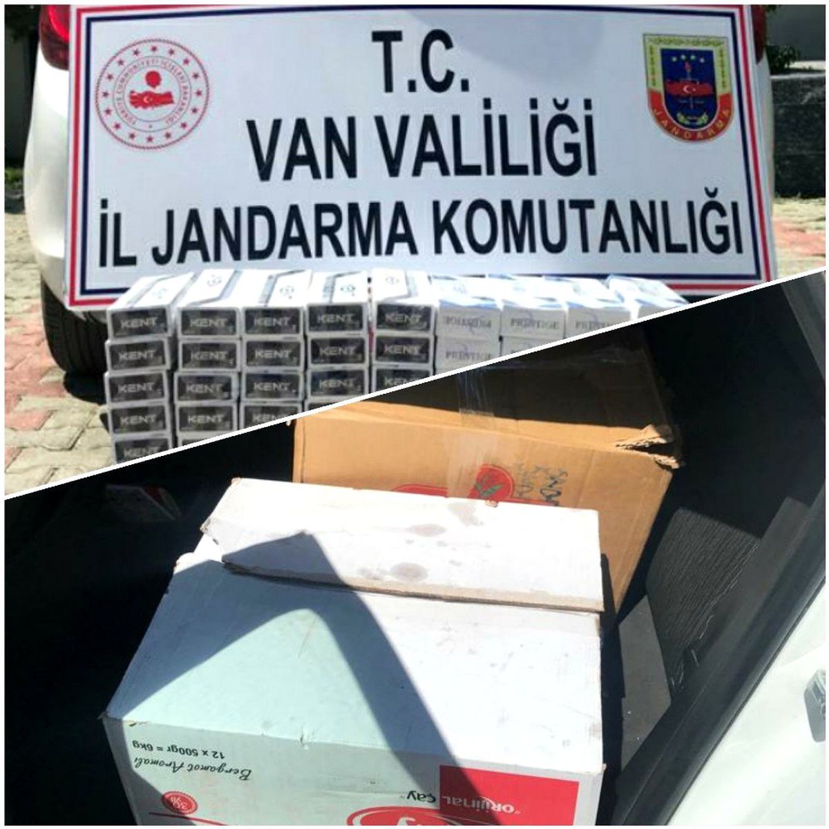 Van\'da 900 paket kaçak sigara ele geçirildi