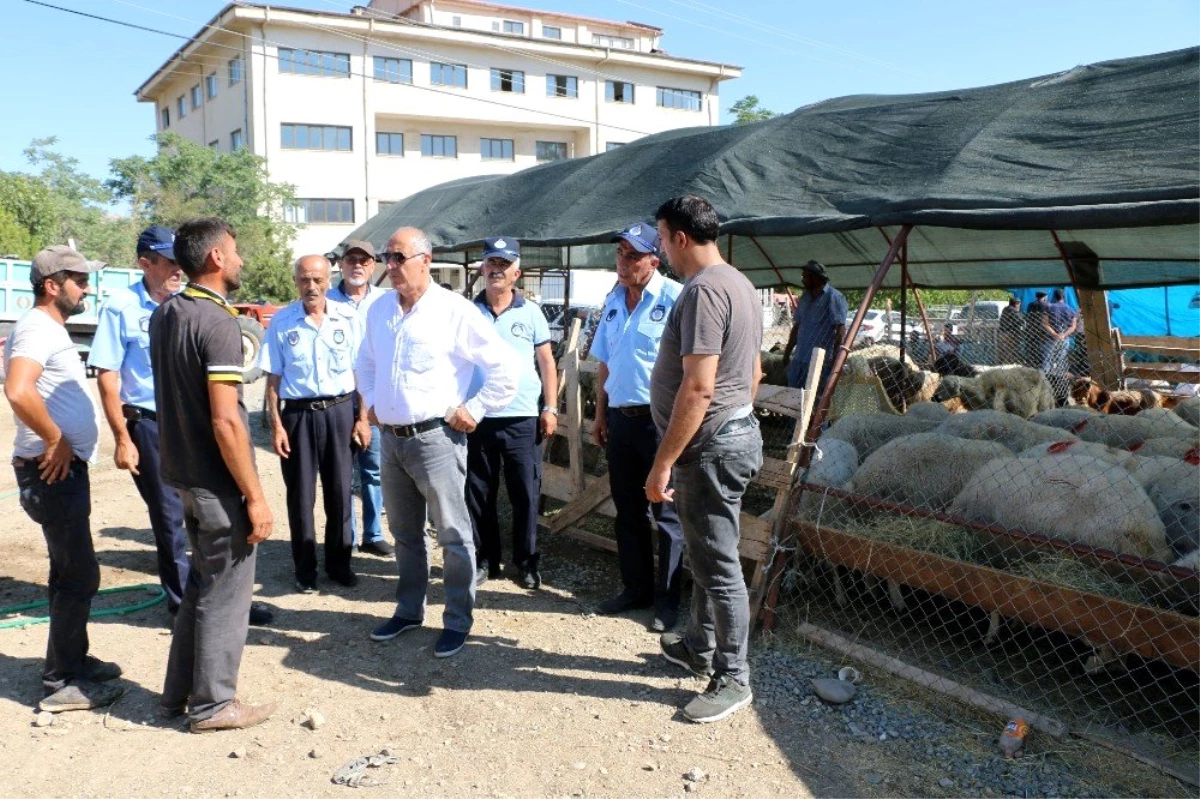 Başkan Karadağ hayvan pazarını denetledi