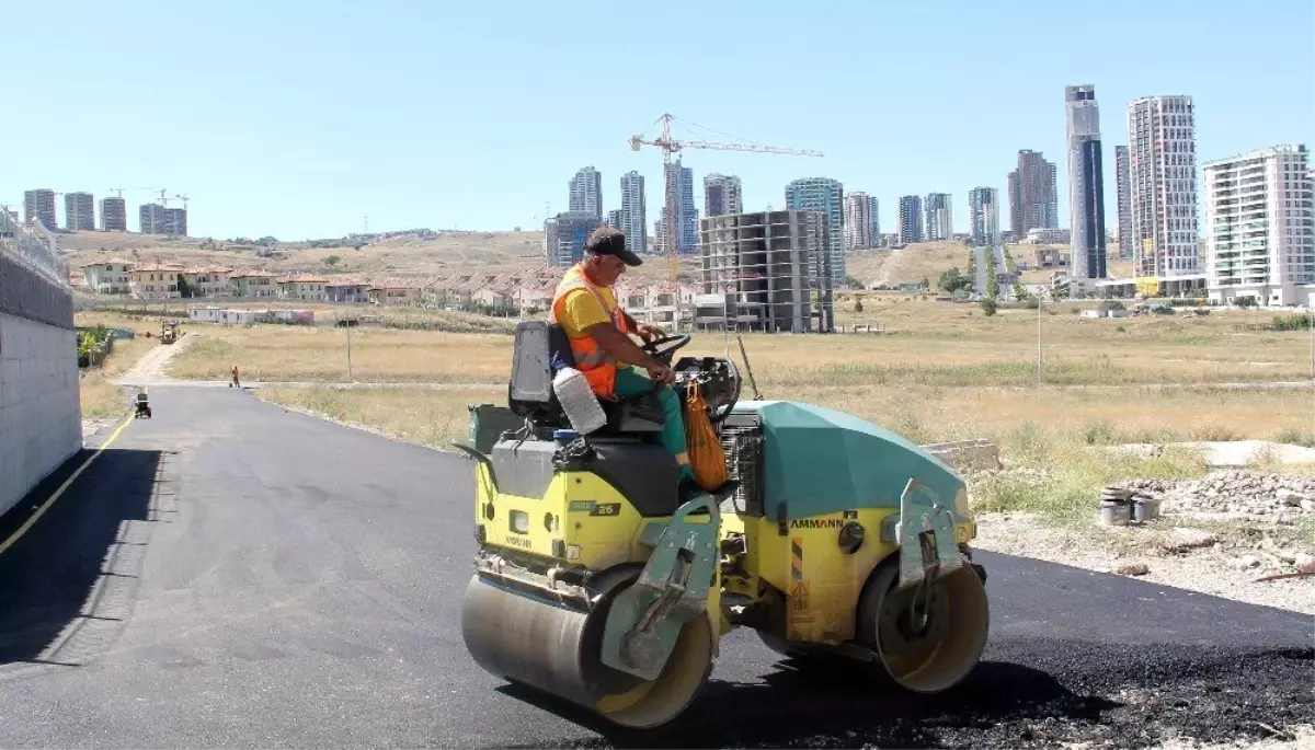 Çankaya\'da asfalt çalışmaları ara vermeden devam ediyor