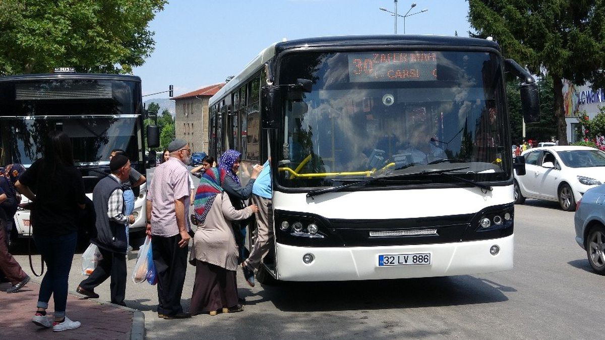 Isparta\'da halk otobüsleri bayramın ilk 3 günü ücretsiz