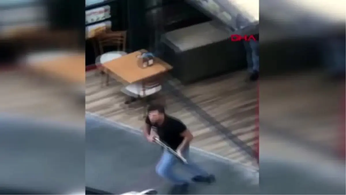 İZMİR Sokak ortasında pompalı tüfekle dehşet saçan şüphelinin görüntüleri ortaya çıktı