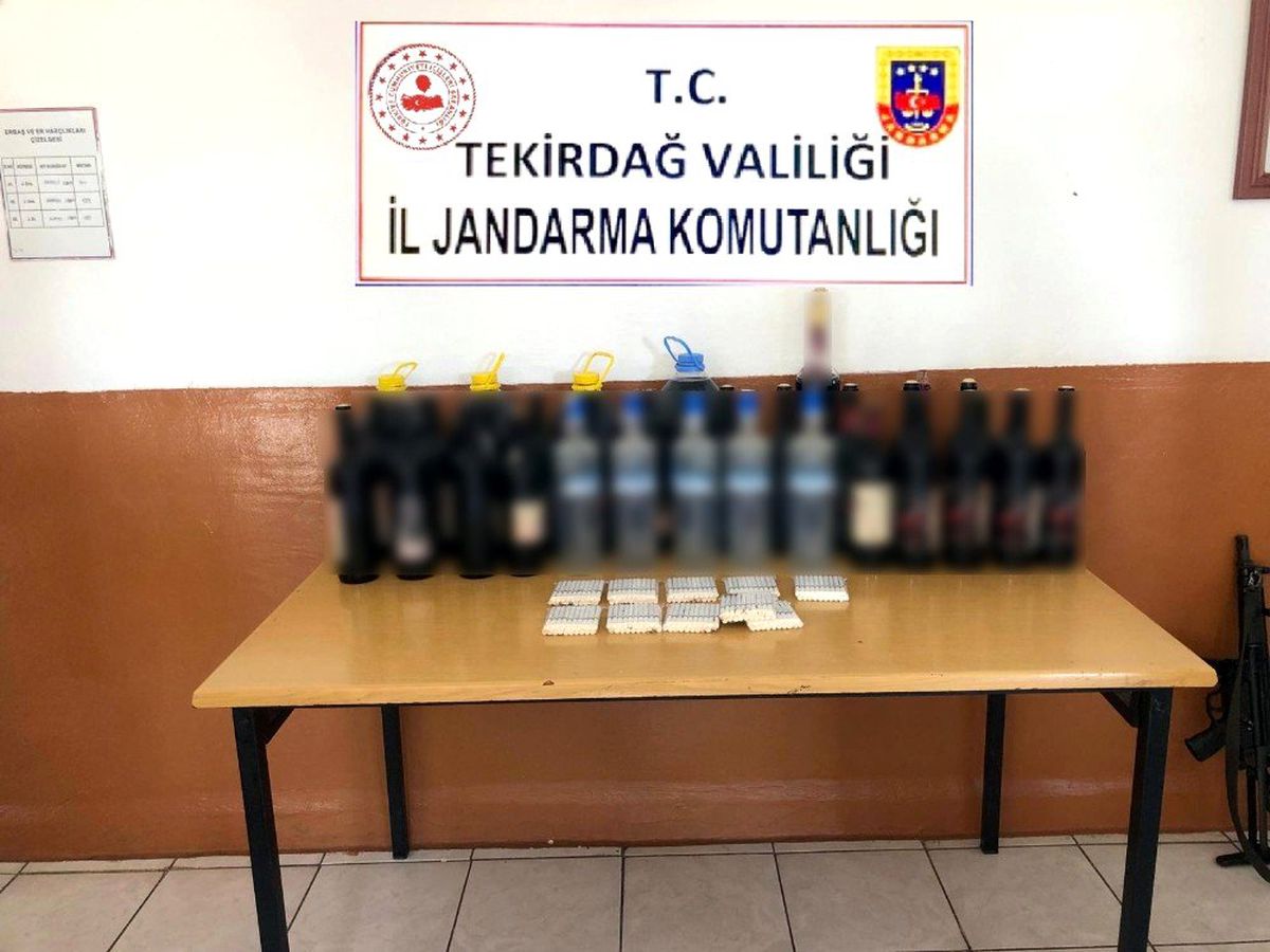 Tekirdağ\'da 118 litre kaçak içki yakalandı