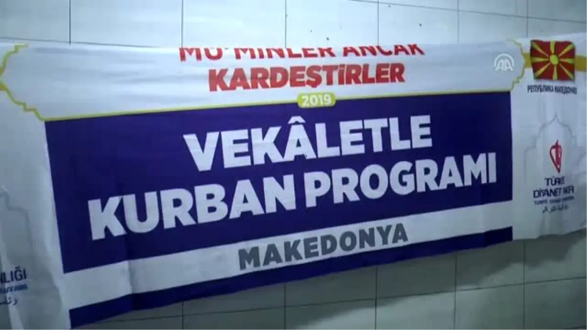 Kuzey Makedonya\'da kurban bağışı