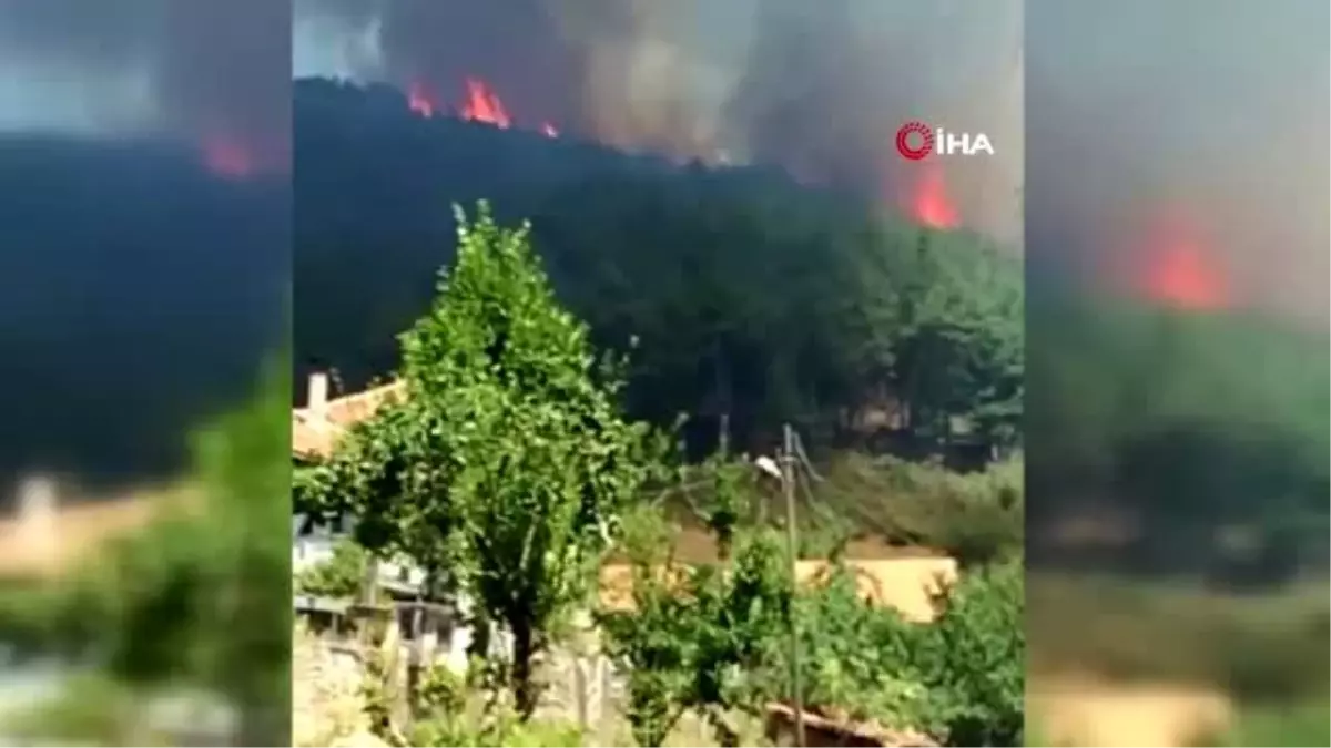 Marmara Adası\'nda kontrol altına alınan yangın tekrar başladı