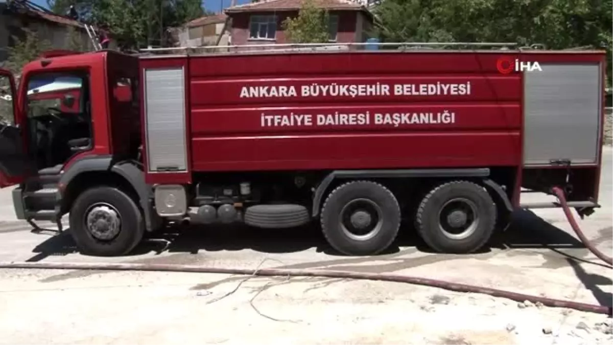 Başkent\'te gecekondu yangını